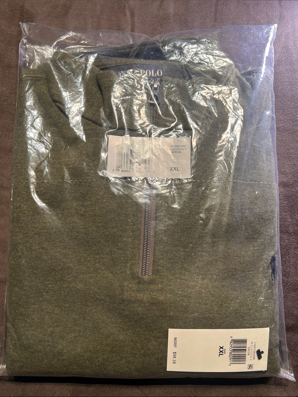 The Very Last Polo by Ralph Lauren Olive Green Quarter-Zip Sweater 😍🤷🏽‍♂️🎉✨